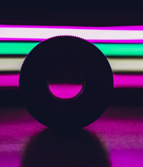 Abstract geometric violet shapes representing inner core strength